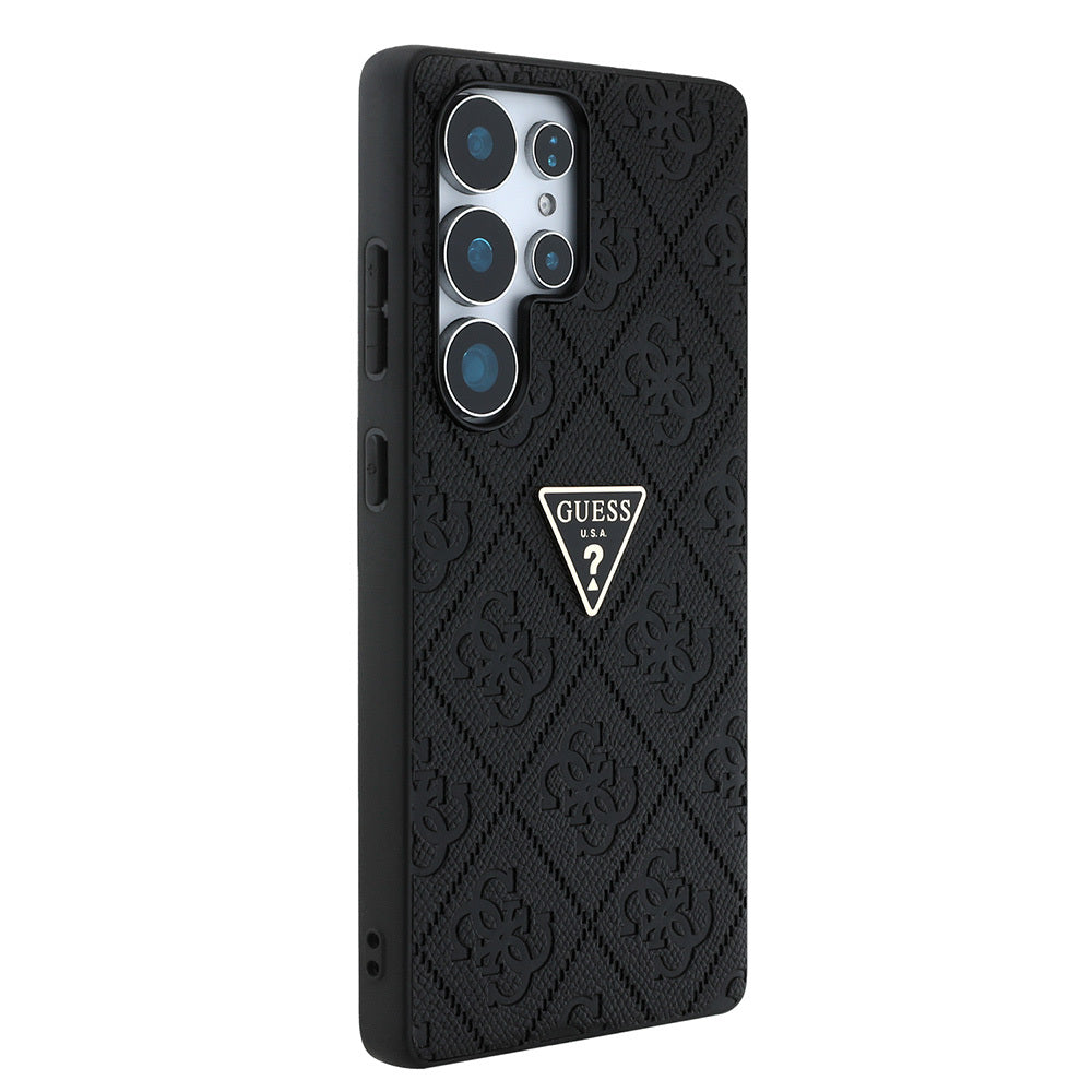 Guess Galaxy S25 Ultra Orjinal Lisanslı 4G Desenli Sıcak Damgalı Üçgen Logolu Kılıf Guess Galaxy S25 Ultra Orjinal Lisanslı 4G Desenli Sıcak Damgalı Üçgen Logolu Kılıf